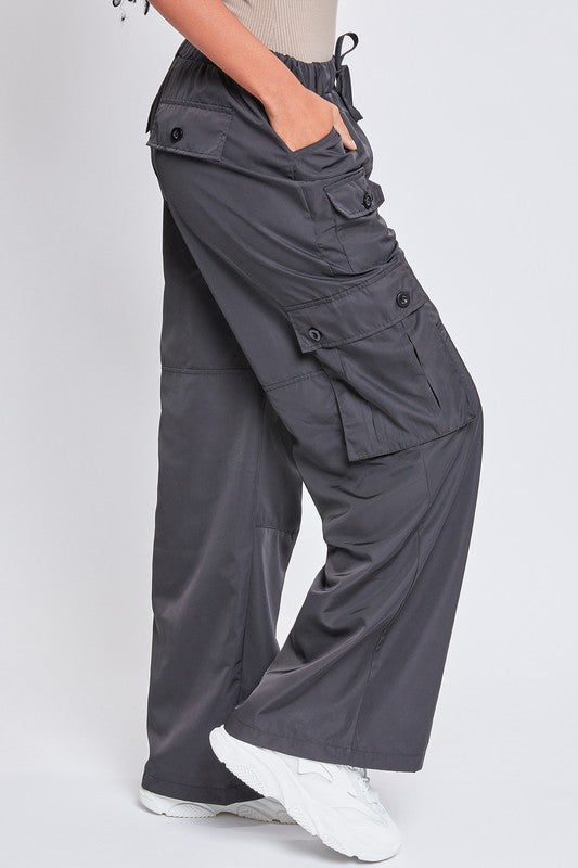 Junior Relaxed Nylon Cargo Pants YMI