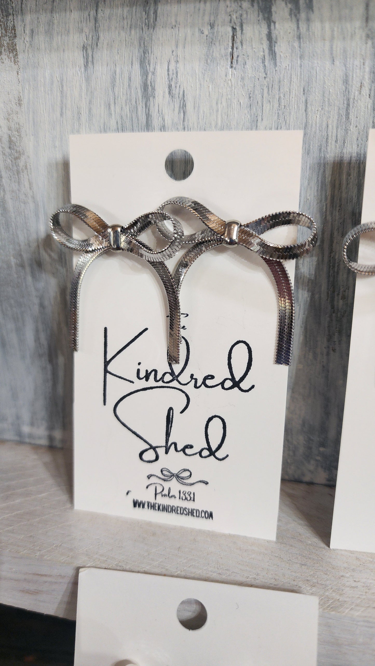 Chain Bow Tie Earrings