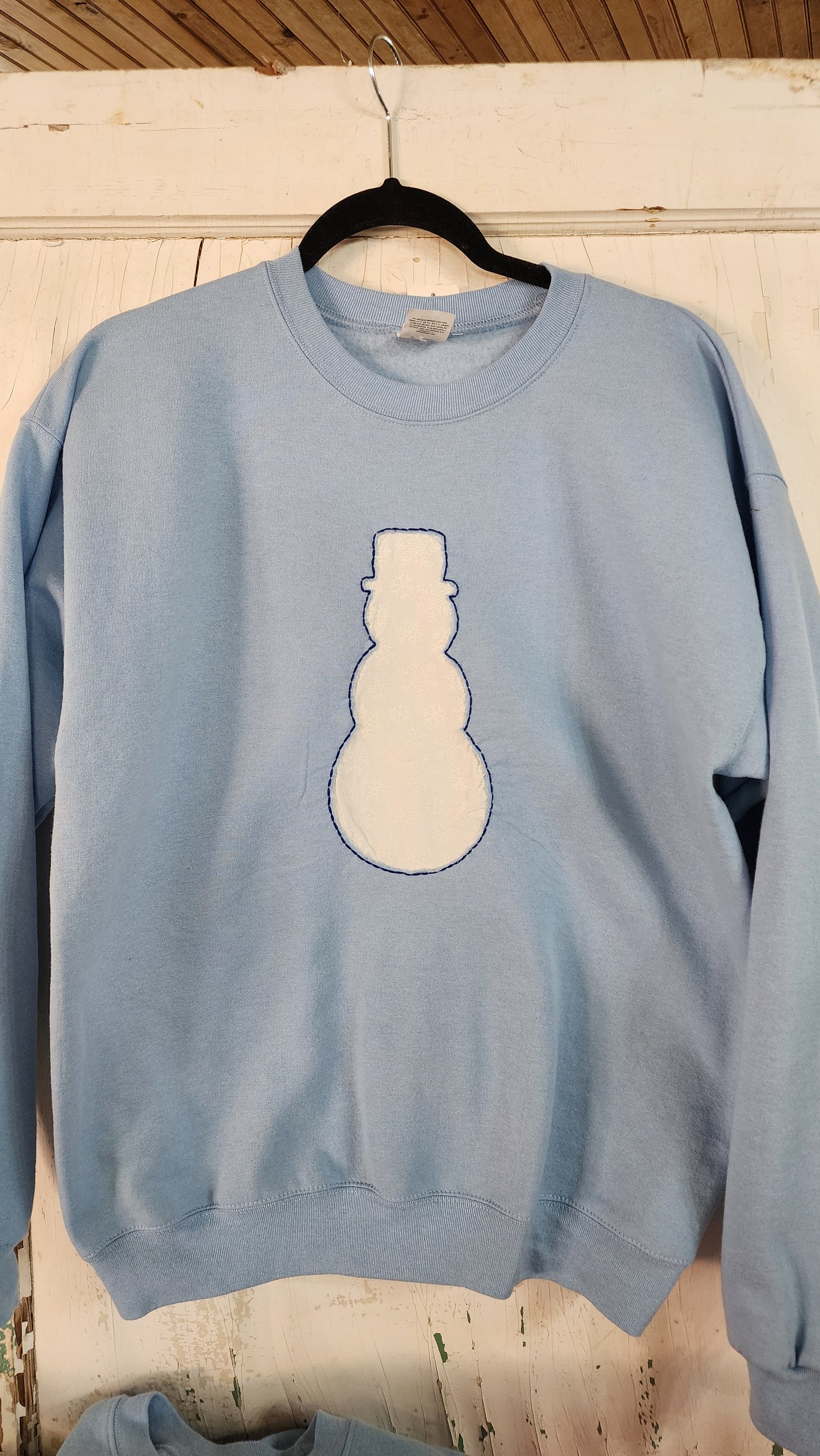 Hand Sewn Snowman Sweatshirt