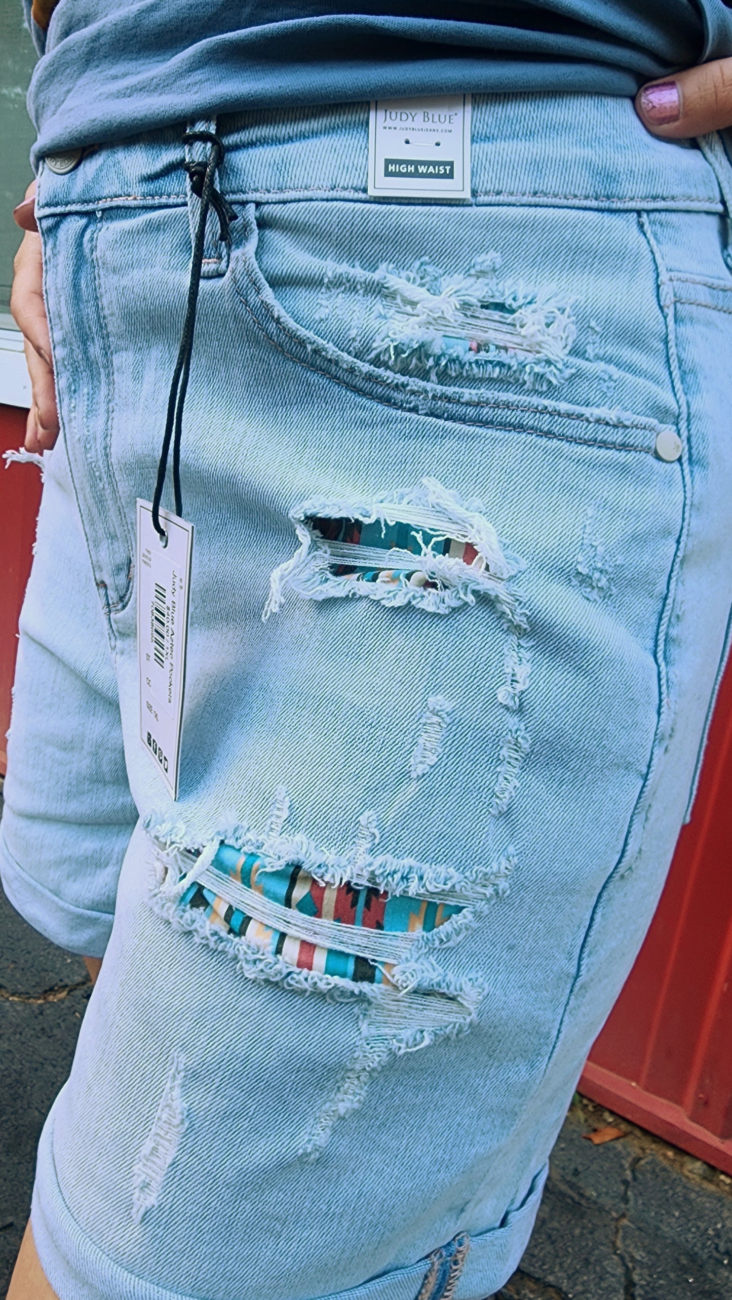 Judy Blue Aztec Pockets