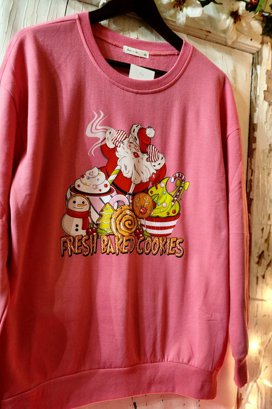 Fresh Baked Cookies with Santa