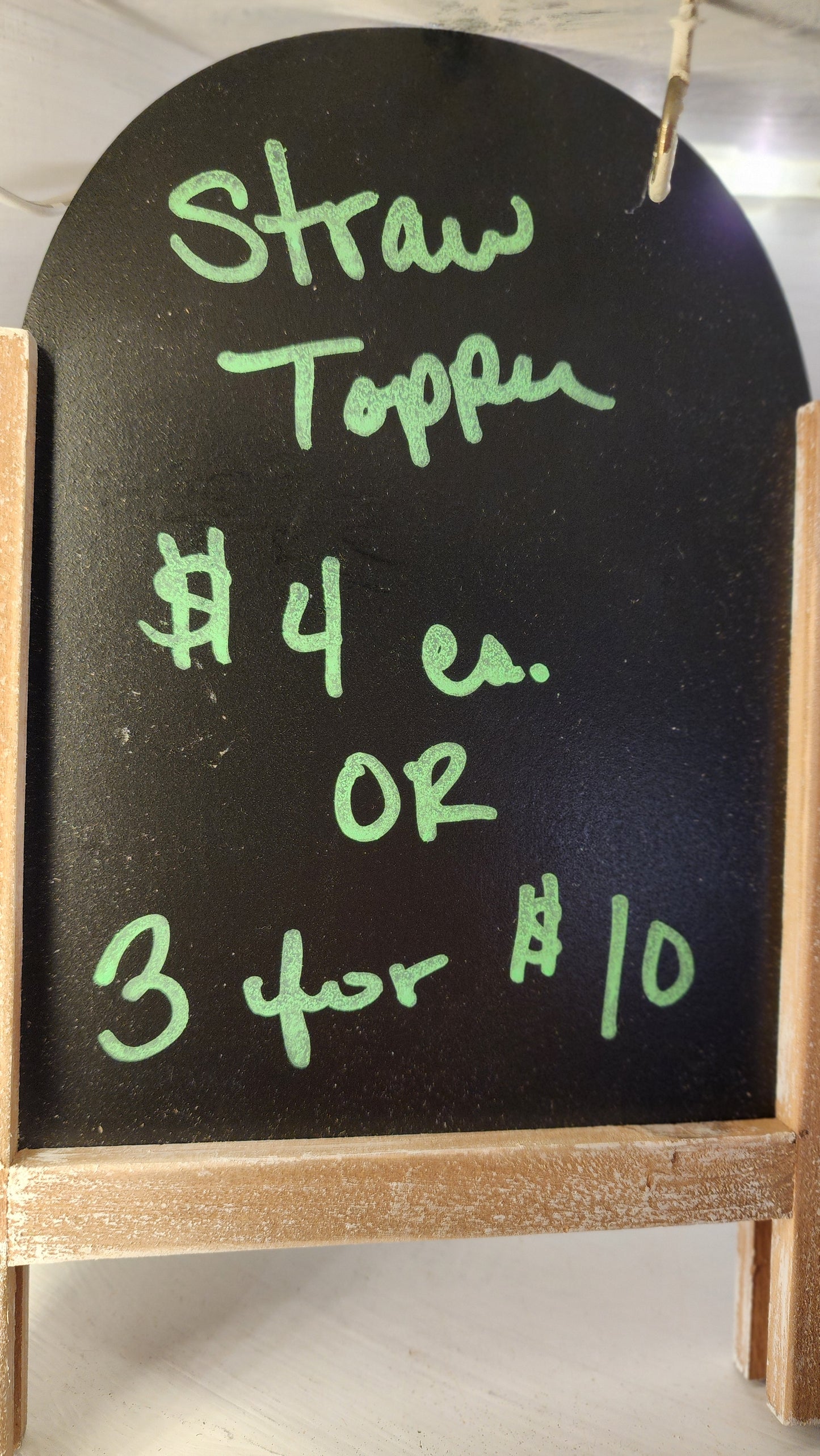 Classy Pumpkin Straw Topper