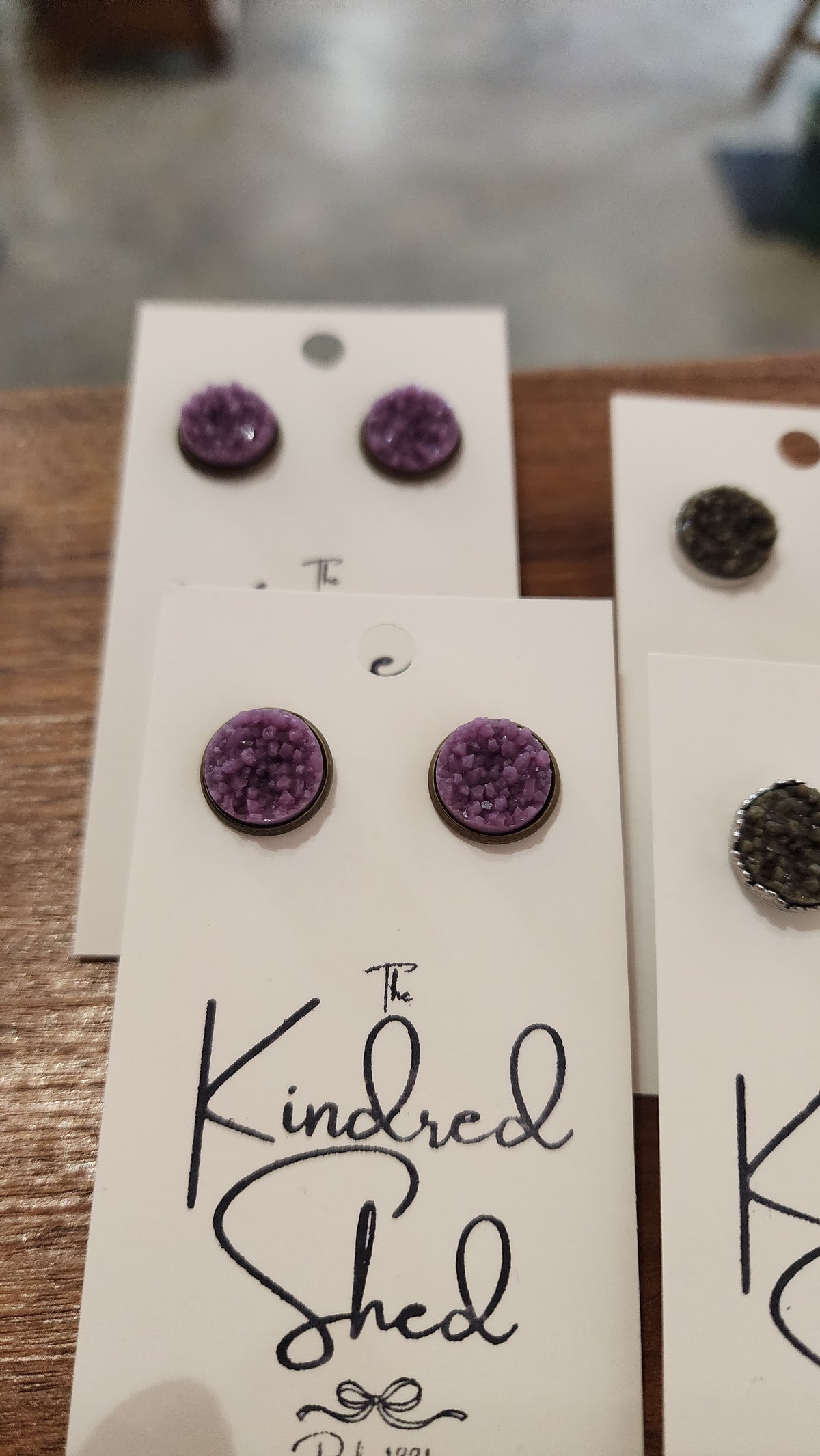 Druzy Stud Earrings