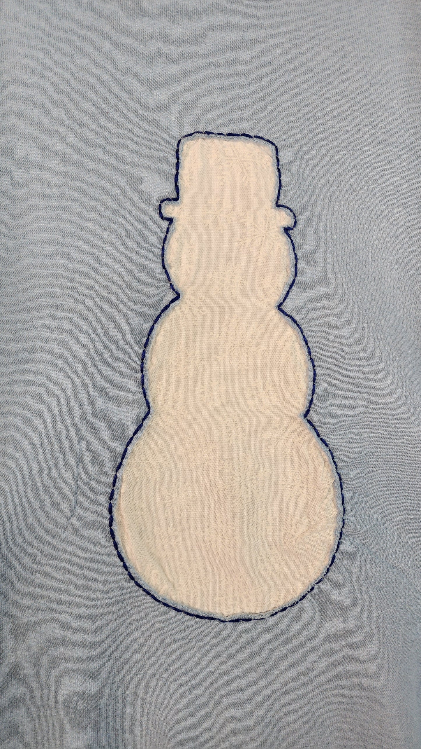 Hand Sewn Snowman Sweatshirt