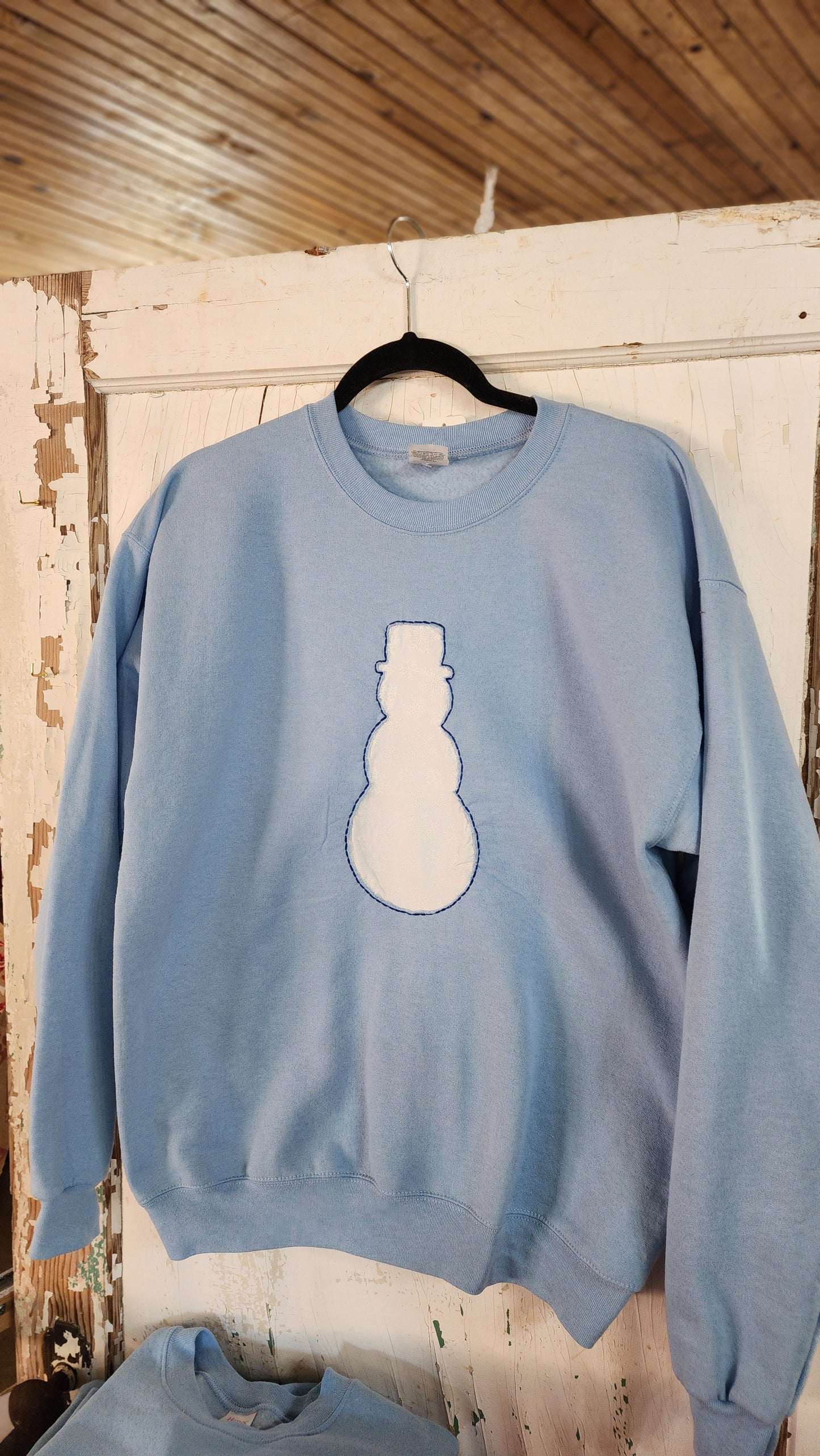 Hand Sewn Snowman Sweatshirt
