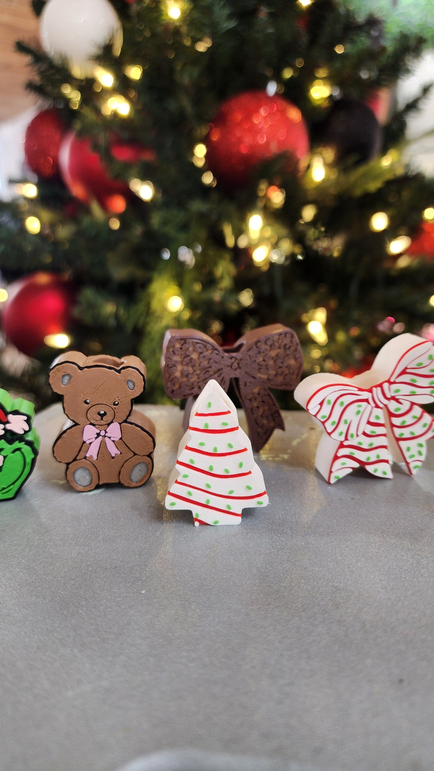 Christmas Cake Straw Topper