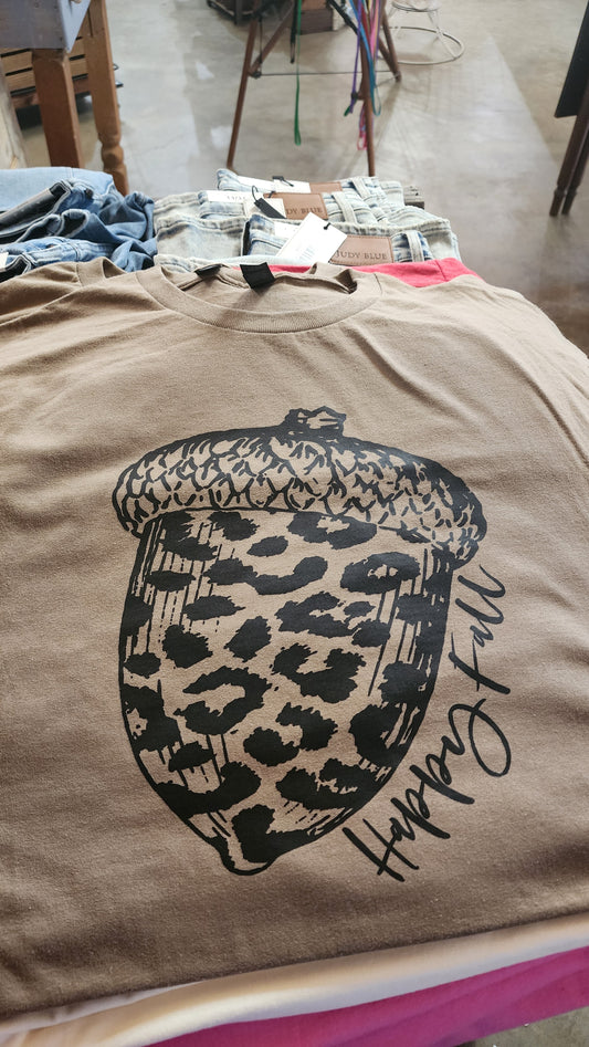 Leopard Acorn Tee