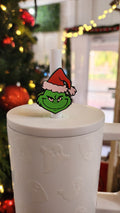 Grinchy Straw Topper