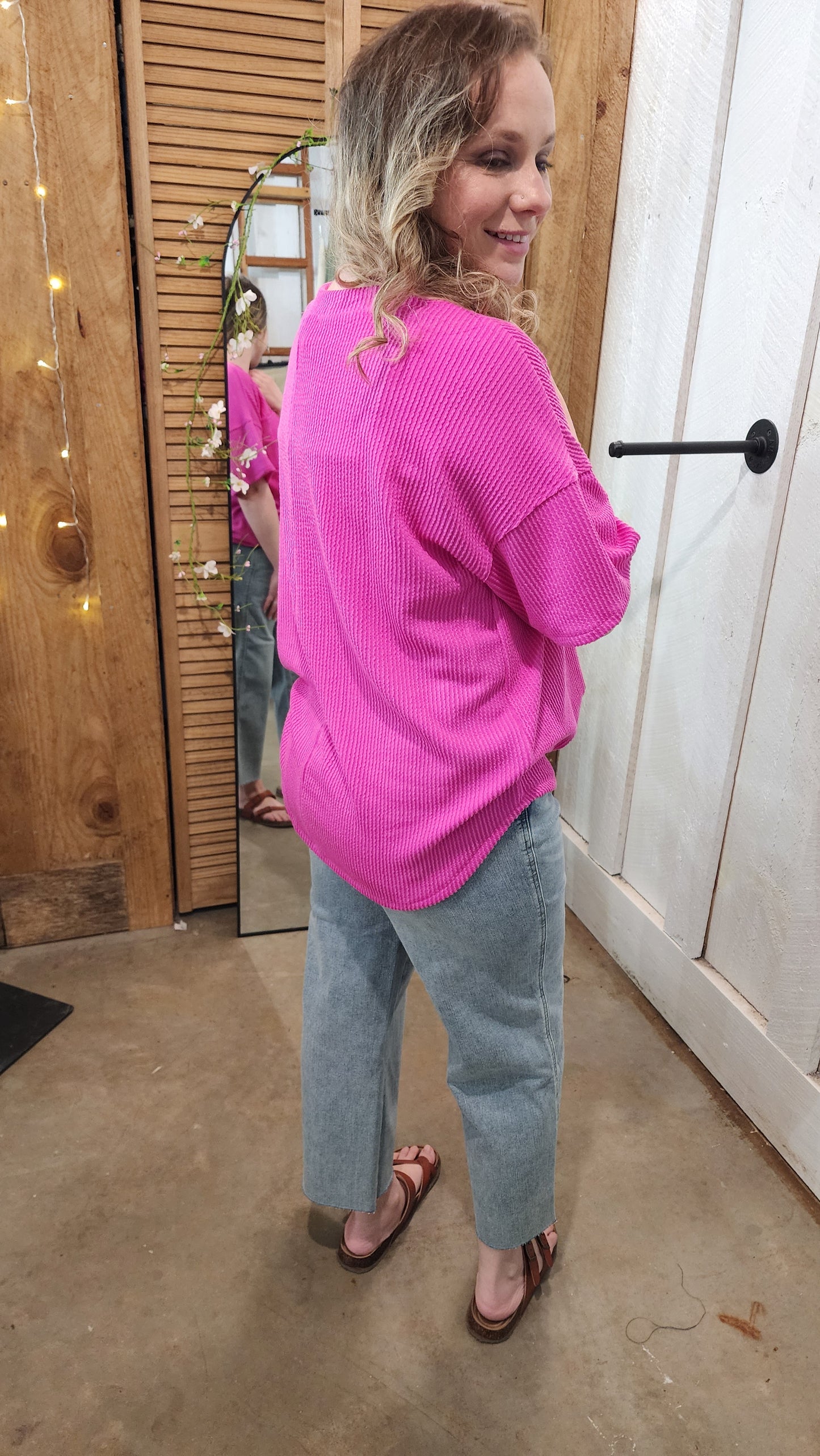 Judy Blue Tummy Control Raw Hem Crop Wide