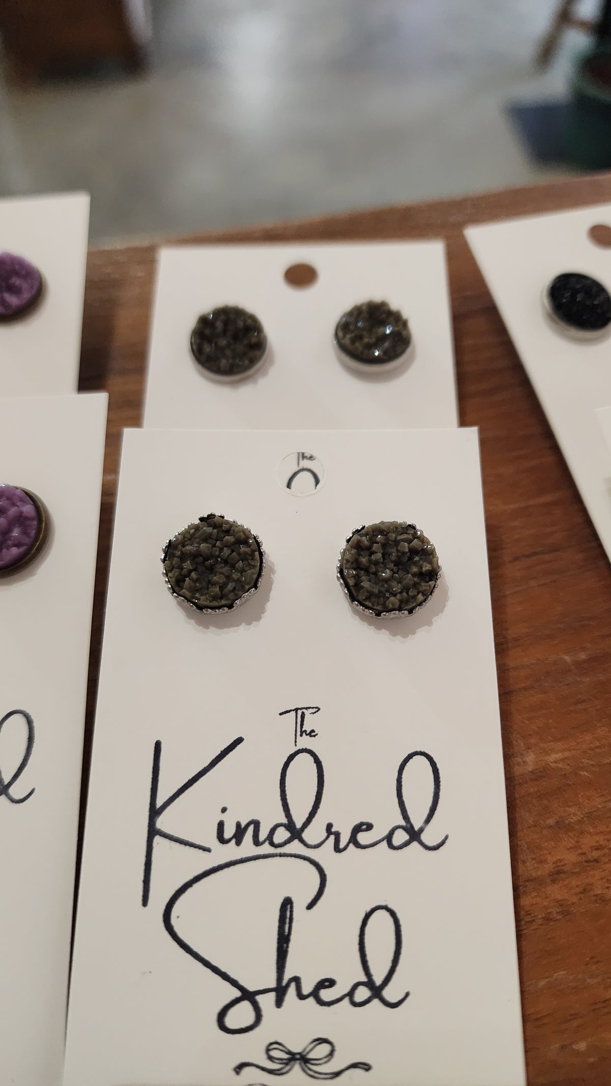 Druzy Stud Earrings