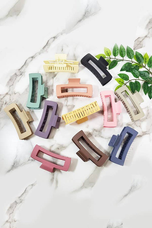 Matte Color Hair Claw Clip